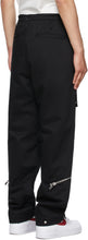 424 Black Cotton Cargo Pants