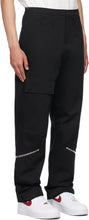 424 Black Cotton Cargo Pants
