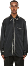 Nicholas Daley Black Cotton Standard Shirt - Chemise Standard Nicholas Daley Noir Coton Noir - 니콜라스 데일리 블랙 코튼 표준 셔츠