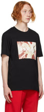 Hugo Black Crane Print Dolive T-Shirt