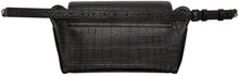 Saint Laurent Black Croc Niki Belt Bag