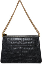 Givenchy Black Croc Small GV3 Bag