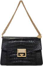 Givenchy Black Croc Small GV3 Bag
