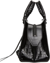 Balenciaga Black Croc Small Neo Classic Top Handle Bag