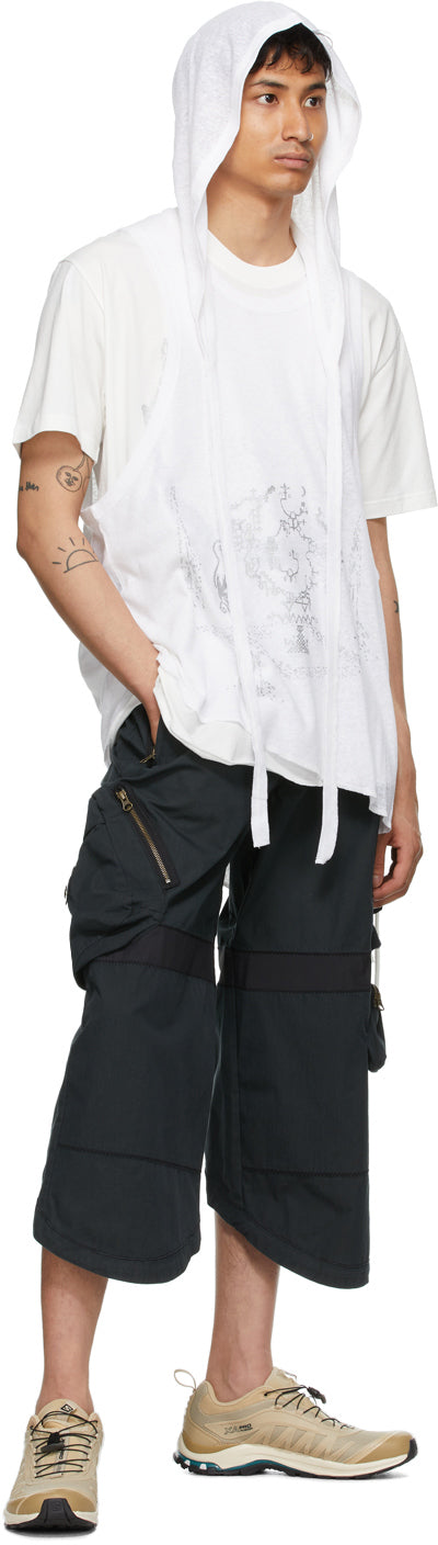 Hyein Seo Black Cropped Cargo Pants