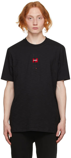 Hugo Black Dasabi T-Shirt - T-shirt Hugo Noir Dasabi - 휴고 블랙 Dasabi 티셔츠