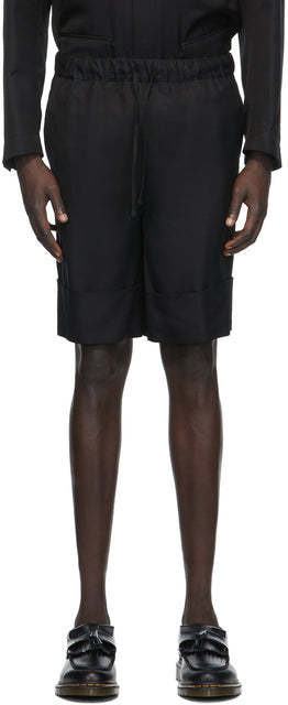 Opening Ceremony Black Deep Cuff Shorts - Cérémonie d'ouverture Short de brassard noir noir - 개회식 검정 깊은 커프스 반바지