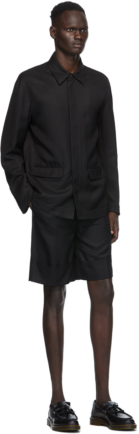 Opening Ceremony Black Deep Cuff Shorts