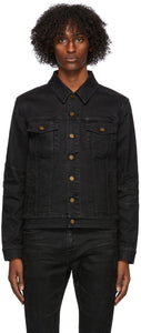 Saint Laurent Black Denim Classic Jacket - Veste classique Denim Noir Saint Laurent - 세인트 로렌트 블랙 데님 클래식 재킷