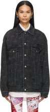 Balenciaga Black Denim Large Fit Jacket - Balenciaga Black Denim Grand Fit Veste - Balenciaga 블랙 데님 대형 맞는 자켓