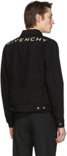 Givenchy Black Denim Logo Jacket