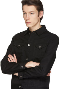 Givenchy Black Denim Logo Jacket