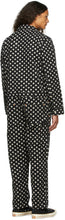 Vyner Articles Black Denim Polka Dot Jumpsuit