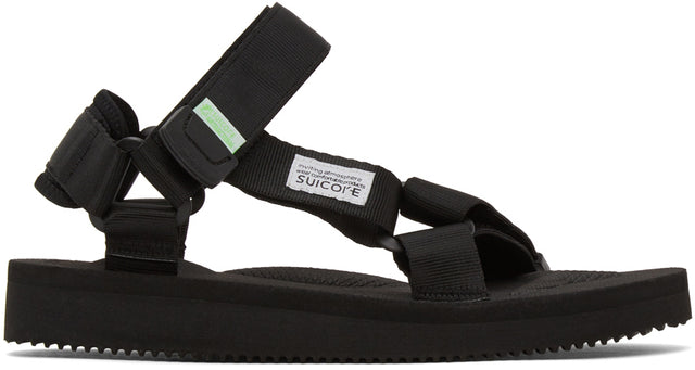 Suicoke Black DEPA-CAB Sandals - Sandales SUICOOKES NOIR DEPA-CAB - 검은 색 디바 - 택시 샌들 수요