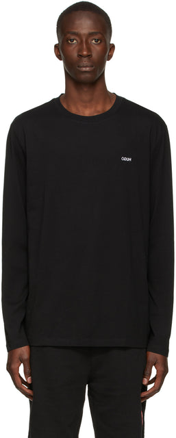Hugo Black Derol212 Long Sleeve T-Shirt - T-shirt à manches longues Hugo Noir Derol212 - Hugo Black Derol212 긴 소매 티셔츠