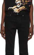 Givenchy Black Destroyed Slim-Fit Jeans