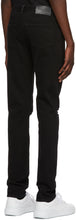 Givenchy Black Destroyed Slim-Fit Jeans