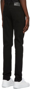 Givenchy Black Destroyed Slim-Fit Jeans