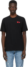 Comme des GarÃ§ons Play Black Double Heart T-Shirt