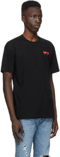Comme des GarÃ§ons Play Black Double Heart T-Shirt