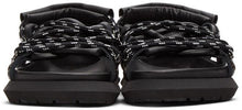 Sacai Black Double Lace-Up Sandals