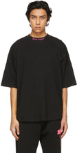 Palm Angels Black Double Logo T-Shirt - T-shirt Double logo Noir Palmone Angels - 팜 천사 블랙 더블 로고 티셔츠