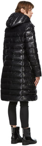 Moncler Black Down Moka Coat