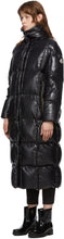 Moncler Black Down Parnaiba Long Coat