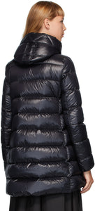 Moncler Black Down Suyen Coat