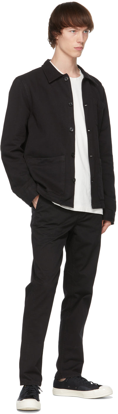 Nudie Jeans Black Easy Alvin Trousers