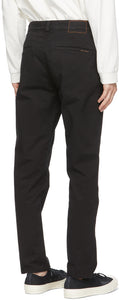Nudie Jeans Black Easy Alvin Trousers