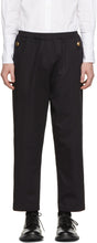 Stefan Cooke Black Elastic Waist Trousers - Pantalon de taille élastique noir cooke Stefan Cooke - Stefan cooke 검은 탄성 허리 바지