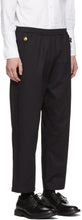 Stefan Cooke Black Elastic Waist Trousers