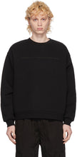 Random Identities Black Embroidered Logo Cut-Out Sweatshirt - Identités aléatoires Sweat-shirt de découpe de logo brodé noir - 임의의 정체성 검은 수 놓은 로고 컷 아웃 스웨터