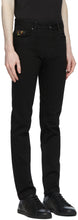 Fendi Black Embroidered Pocket Jeans