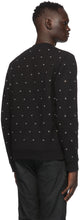 Saint Laurent Black Eyelet Sweatshirt