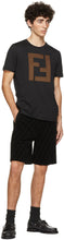 Fendi Black 'FF' Patch T-Shirt