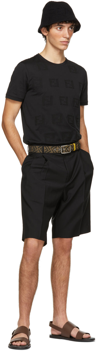 Fendi Black 'FF' T-Shirt