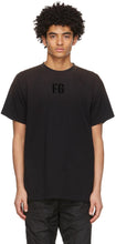 Fear of God Black 'FG' T-Shirt - Peur de Dieu Black 'FG' T-shirt - 하나님의 두려움 흑인 'FG'티셔츠