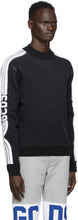 GCDS Black Fitted Sweatshirt