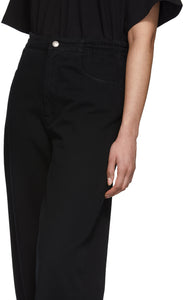 MM6 Maison Margiela Black Five-Pocket Lounge Pants