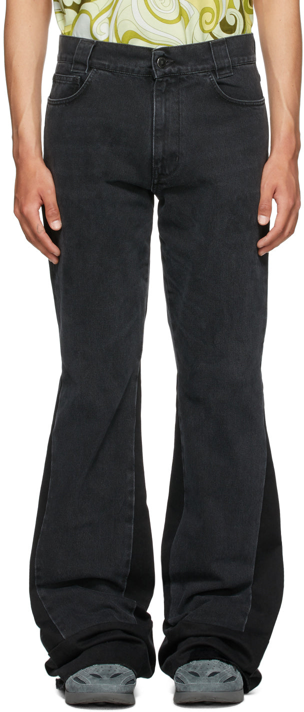 Raf Simons Black Flared Workwear Jeans – BlackSkinny