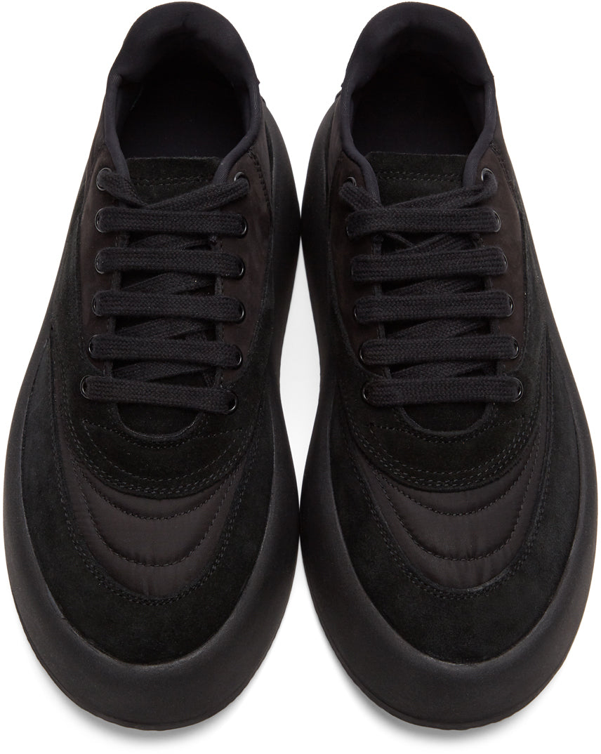 MM6 Maison Margiela Black Flatform Sneakers