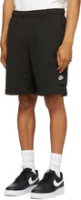 Nike Black Fleece Sportswear Club Cargo Shorts
