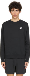 Nike Black Fleece Sportswear Club Sweatshirt - Sweat-shirt Nike Black Fleece Sportswear Club - 나이키 블랙 플리스 스포츠웨어 클럽 스웨터
