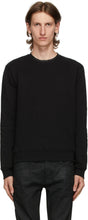Saint Laurent Black Fleece Sweatshirt - Sweat-shirt en polaire noire Saint Laurent - 세인트 로렌트 블랙 양털 스웨트 셔츠