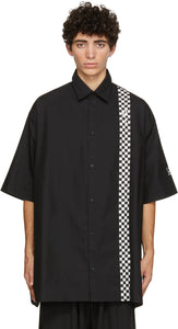Raf Simons Black Fred Perry Edition Oversized Checkerboard Shirt - RAF Simons Chemise à damier surdimensionné de la Fred Perry Edition - Raf Simons Black Fred Perry Edition 대형 바둑판 셔츠
