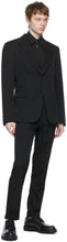 Comme des GarÃ§ons Homme Plus Black Gabardine Trousers