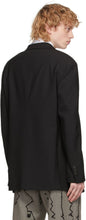 Neil Barrett Black Gabardine Tuxedo Blazer