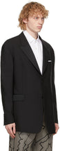 Neil Barrett Black Gabardine Tuxedo Blazer
